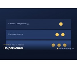 В каких регионах России солнечный светильник работает лучше