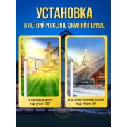 Прожектор 200 Вт на солнечной батарее с пультом ДУ